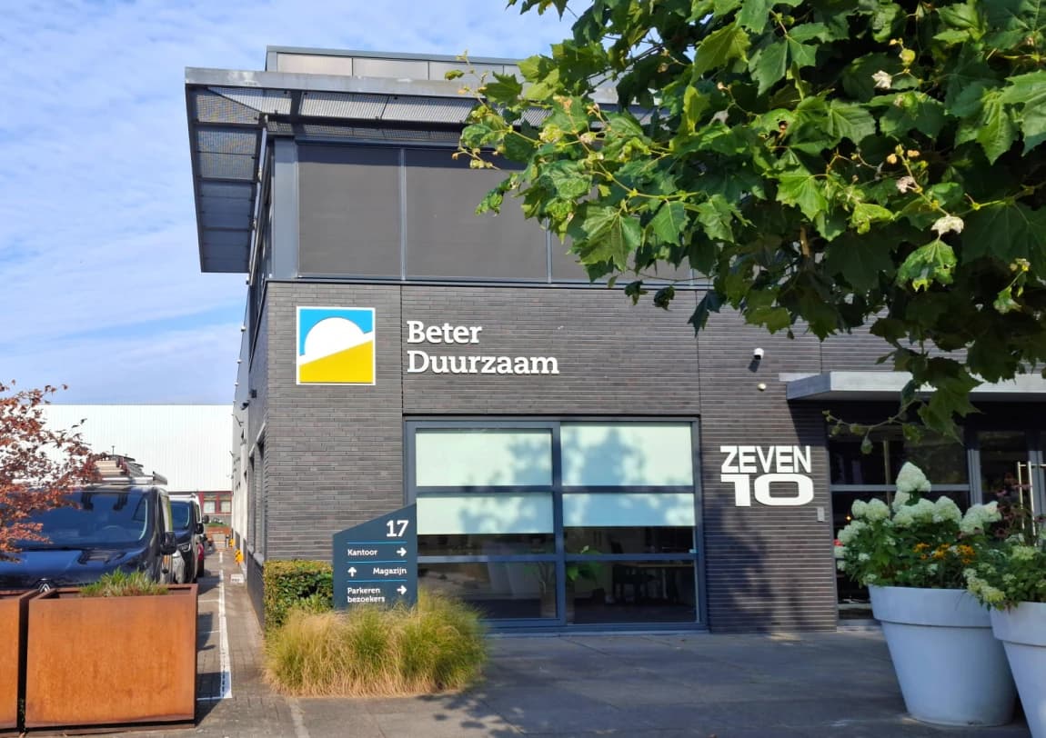 Het kantoor en magazijn van BeterDuurzaam in Vaassen